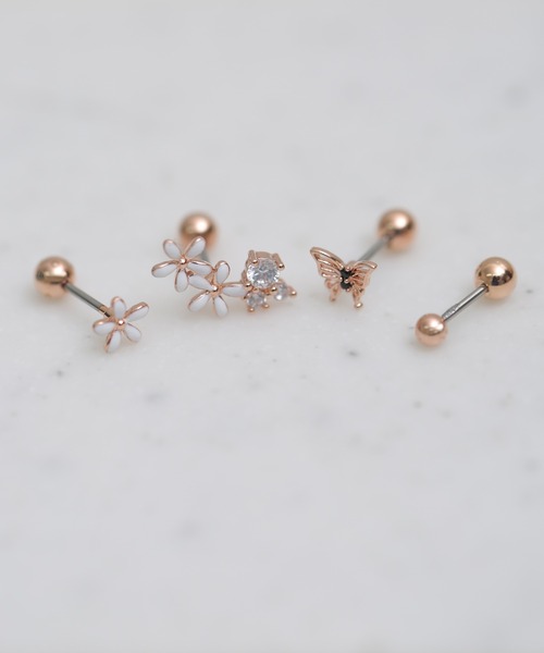 Peony(ピオニー)の「【Peony/ピオニー】/サージカルステンレス316L ビジューピアスセット2(ピアス(片耳用)・レディース・F/G/H/I/D/E/C/A/B・FREE)」の8枚目の写真