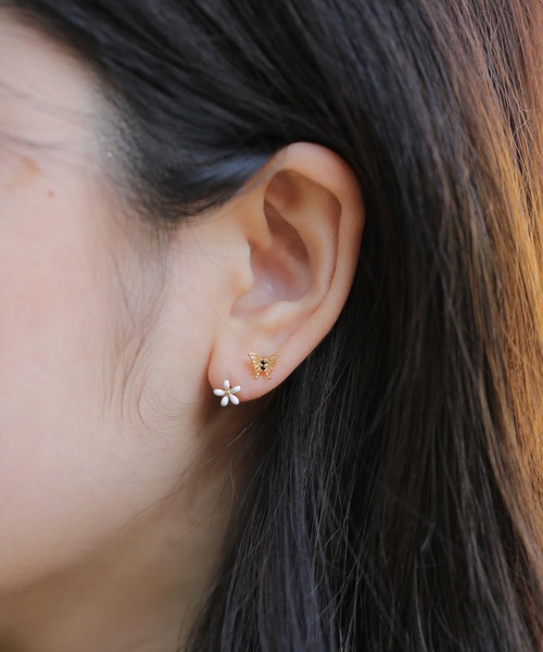 セール】【Peony/ピオニー】/サージカルステンレス316L ビジューピアス