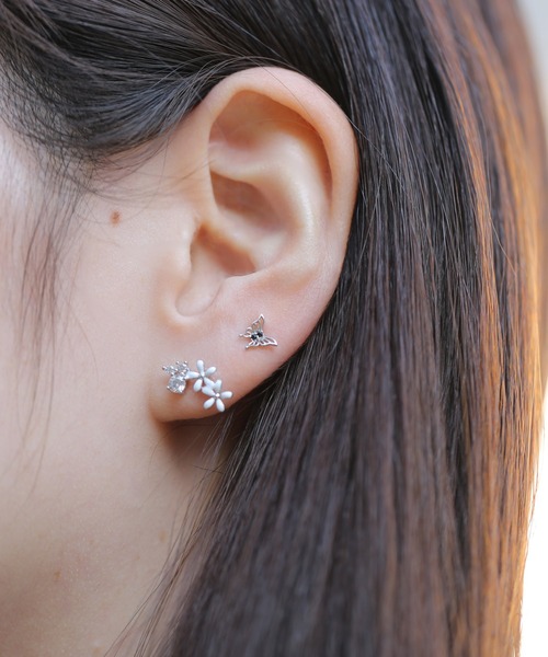 セール】【Peony/ピオニー】/サージカルステンレス316L ビジューピアス