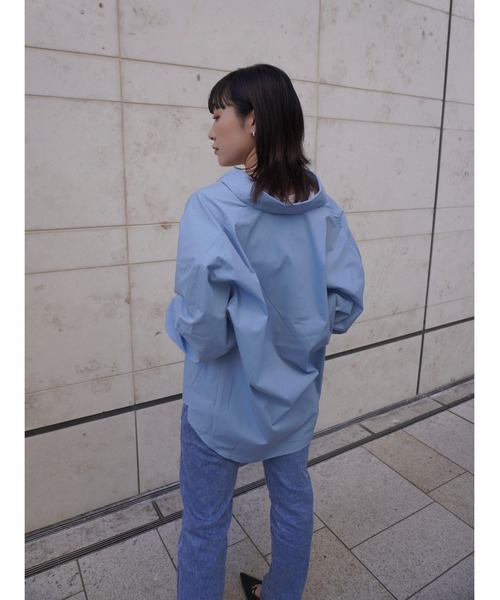 ENCIRCLE（エンサークル）の「【ENCIRCLE/エンサークル】Go to shirt/ゴートゥーシャツ（シャツ/ブラウス・レディース・ホワイト/ブラック/サックスブルー/ネイビー・3/2/1）」の19枚目の写真