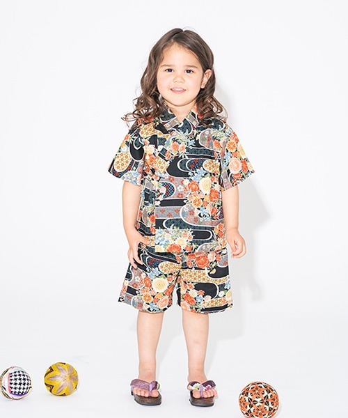 甚平スーツ(華の舞)【日本製】（浴衣）｜sense of wonder（センスオブワンダー）