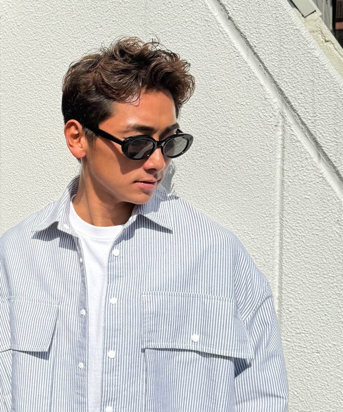 CANAL JEAN（キャナルジーン）の「Lakey Park　REMMYオーバルフレームアイウェア（サングラス・レディース・ブラウン/レッド/ブラック・ONE SIZE）」の9枚目の写真