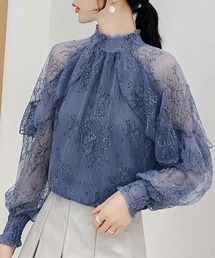 シースルー」に該当するトップス（ブルー・ネイビー/青色系