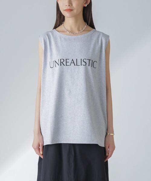 Odub（オーダブ）の「Odub/別注 ノースリーブＴ（Tシャツ/カットソー・レディース・グレー/サックスブルー/ホワイト・FREE）」の22枚目の写真