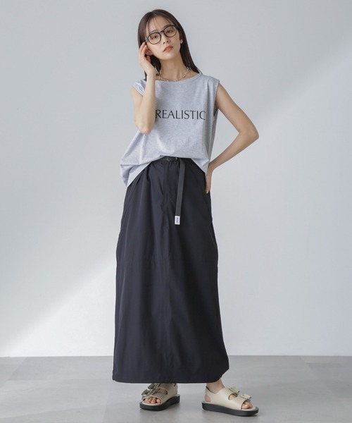 Odub（オーダブ）の「Odub/別注 ノースリーブＴ（Tシャツ/カットソー・レディース・グレー/サックスブルー/ホワイト・FREE）」の7枚目の写真