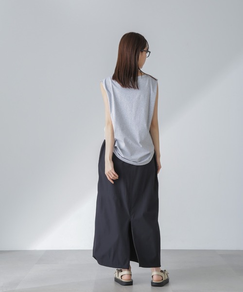 Odub（オーダブ）の「Odub/別注 ノースリーブＴ（Tシャツ/カットソー・レディース・グレー/サックスブルー/ホワイト・FREE）」の9枚目の写真