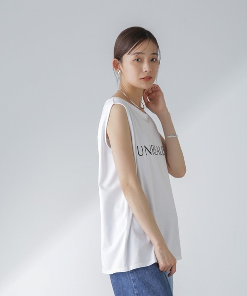 Odub（オーダブ）の「Odub/別注 ノースリーブＴ（Tシャツ/カットソー・レディース・グレー/サックスブルー/ホワイト・FREE）」の11枚目の写真