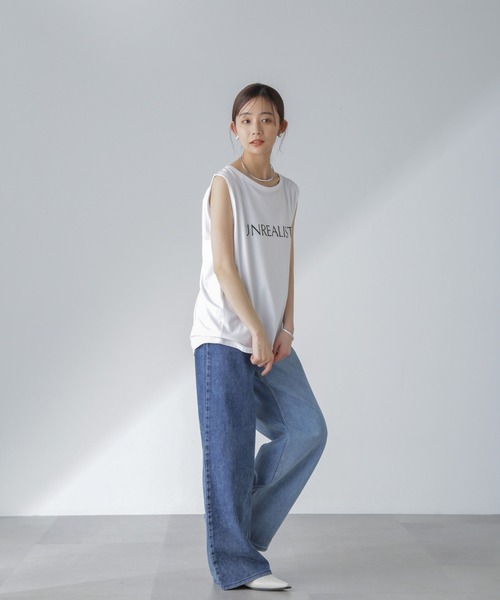 Odub（オーダブ）の「Odub/別注 ノースリーブＴ（Tシャツ/カットソー・レディース・グレー/サックスブルー/ホワイト・FREE）」の15枚目の写真