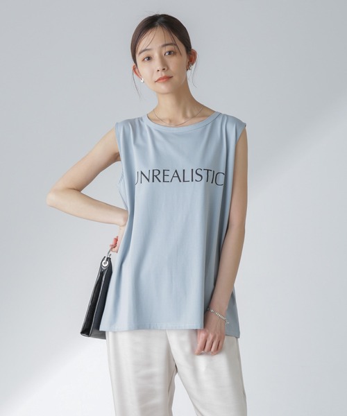 Odub（オーダブ）の「Odub/別注 ノースリーブＴ（Tシャツ/カットソー・レディース・グレー/サックスブルー/ホワイト・FREE）」の16枚目の写真