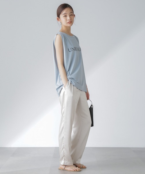 Odub（オーダブ）の「Odub/別注 ノースリーブＴ（Tシャツ/カットソー・レディース・グレー/サックスブルー/ホワイト・FREE）」の19枚目の写真