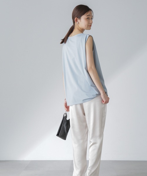 Odub（オーダブ）の「Odub/別注 ノースリーブＴ（Tシャツ/カットソー・レディース・グレー/サックスブルー/ホワイト・FREE）」の21枚目の写真