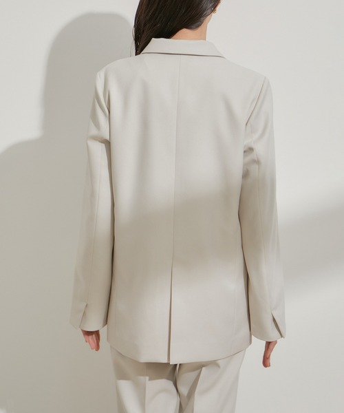 VIS（ビス）の「【セットアップ対応】ダブルテーラードジャケット（テーラードジャケット・レディース・ネイビー/ベージュ・M/S）」の13枚目の写真