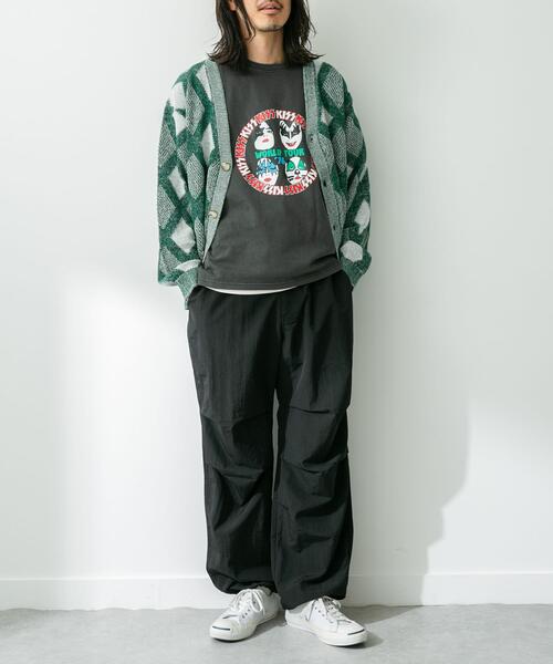 URBAN RESEARCH Sonny Label(アーバンリサーチサニーレーベル)の「ジャガードVネックニットカーディガン(カーディガン/ボレロ・メンズ・ボルドー/グリーン/オフホワイト・MEDIUM/LARGE)」の22枚目の写真