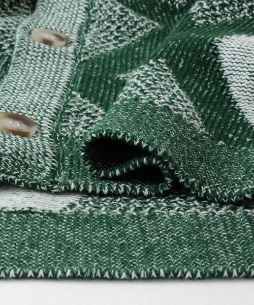 URBAN RESEARCH Sonny Label(アーバンリサーチサニーレーベル)の「ジャガードVネックニットカーディガン(カーディガン/ボレロ・メンズ・ボルドー/グリーン/オフホワイト・MEDIUM/LARGE)」の14枚目の写真