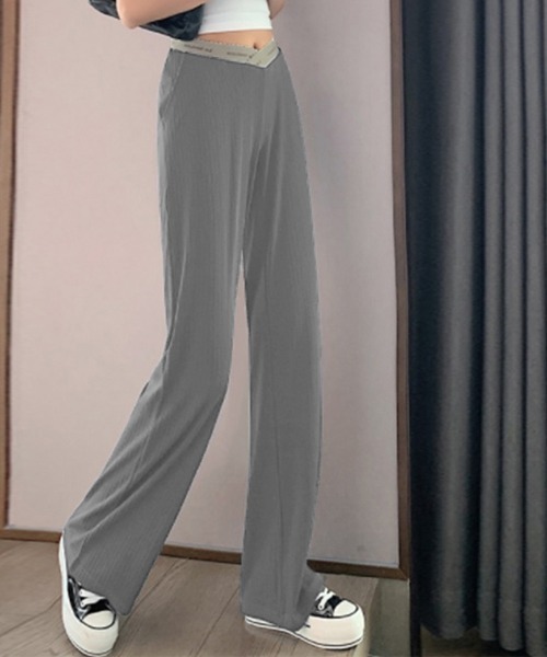 Miniministore（ミニミニストア）の「マタニティパンツローウエストワイドパンツ（スラックス・レディース・グレー/ブラック/アイボリー/グリーン/ブルー・L/XL）」の13枚目の写真