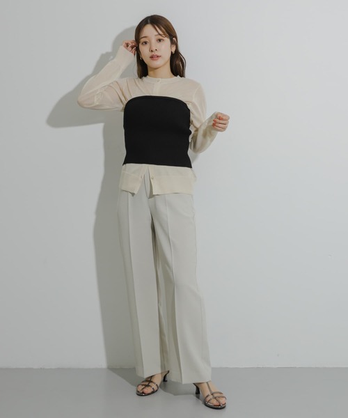 セール】『5サイズ展開』『UR TECH DRYLUXE』リネンライクワイドパンツ