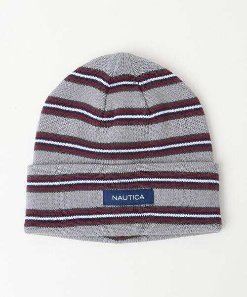 NAUTICA(ノーティカ)の「WEGO/NAUTICA STRIPS KNIT WATCH(ニットキャップ/ビーニー・レディース・グレー/ネイビー/ブラック・FREE)」の7枚目の写真