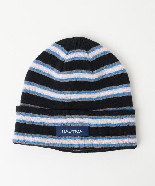 NAUTICA(ノーティカ)の「WEGO/NAUTICA STRIPS KNIT WATCH(ニットキャップ/ビーニー・レディース・グレー/ネイビー/ブラック・FREE)」の11枚目の写真