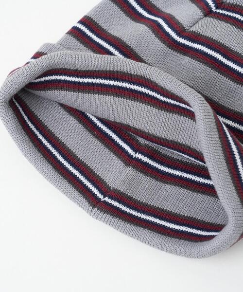NAUTICA(ノーティカ)の「WEGO/NAUTICA STRIPS KNIT WATCH(ニットキャップ/ビーニー・レディース・グレー/ネイビー/ブラック・FREE)」の14枚目の写真