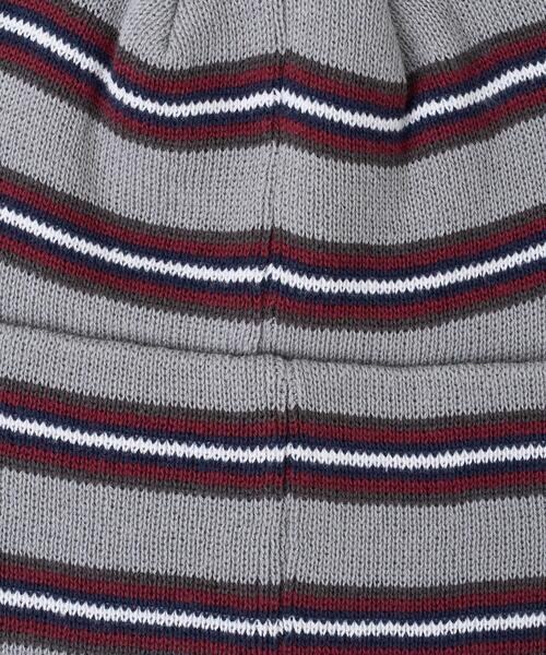 NAUTICA(ノーティカ)の「WEGO/NAUTICA STRIPS KNIT WATCH(ニットキャップ/ビーニー・レディース・グレー/ネイビー/ブラック・FREE)」の8枚目の写真