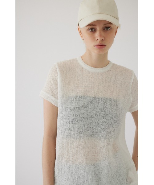 RIM.ARK(リムアーク)の「Linen cap(キャップ・レディース・アイボリー/ブラック・FREE)」の4枚目の写真