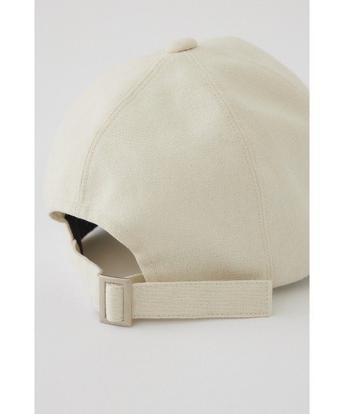 RIM.ARK(リムアーク)の「Linen cap(キャップ・レディース・アイボリー/ブラック・FREE)」の8枚目の写真