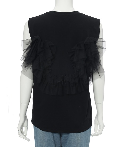 fifth（フィフス）の「チュールドッキングフリルトップス（Tシャツ/カットソー・レディース・ホワイト/ブラック・M）」の20枚目の写真