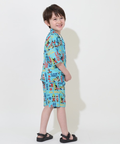 Disney（ディズニー）の「親子お揃い ディズニー 総柄リゾートシャツ 9495K（ボトムス別売）（シャツ/ブラウス・キッズ・ライトグリーン系1/ブラック・90cm/100cm/110cm/120cm/130cm/140cm/150cm/80ｃｍ）」の8枚目の写真