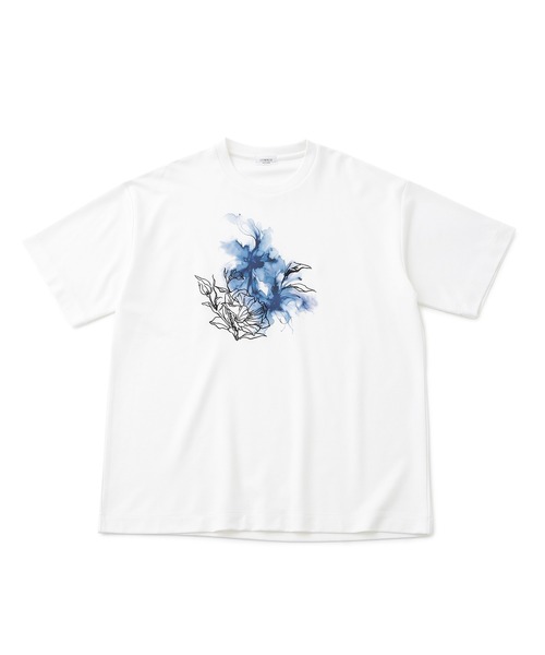JUNRED（ジュンレッド）の「フラワーデコオーバーTシャツ（Tシャツ/カットソー・メンズ・ブラック/ホワイト・L/M/S）」の17枚目の写真