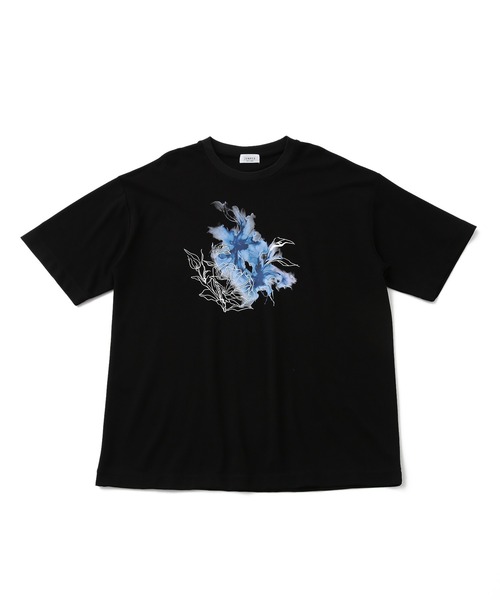 JUNRED（ジュンレッド）の「フラワーデコオーバーTシャツ（T