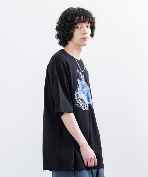 限定　miwa デカTシャツ Flower Ver. ブラック miwa OFFICIAL SHOP / デカTシャツ