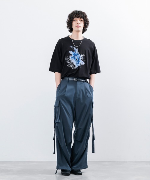 JUNRED（ジュンレッド）の「フラワーデコオーバーTシャツ（T