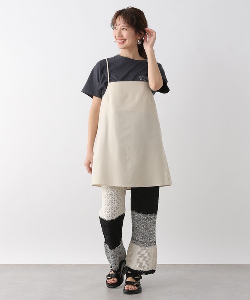 LEPSIM(レプシィム)の「キャミチュニック 109904(キャミソール・レディース・カーキ/チャコールグレー/ベージュ系その他・FREE)」の8枚目の写真