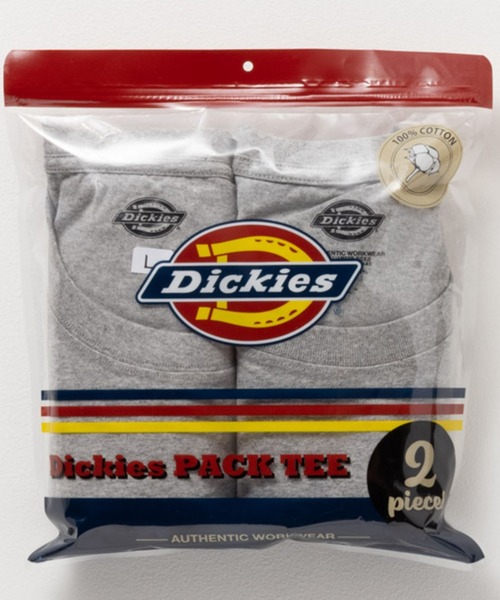 Dickies(ディッキーズ)の「DICKIES 2P クルーネックパックTEE(Tシャツ/カットソー・メンズ・グレー/ブラック/ホワイト・XXL/XL/L/M/S)」の3枚目の写真