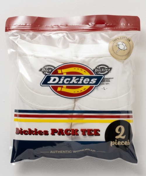 Dickies(ディッキーズ)の「DICKIES 2P クルーネックパックTEE(Tシャツ/カットソー・メンズ・グレー/ブラック/ホワイト・XXL/XL/L/M/S)」の1枚目の写真