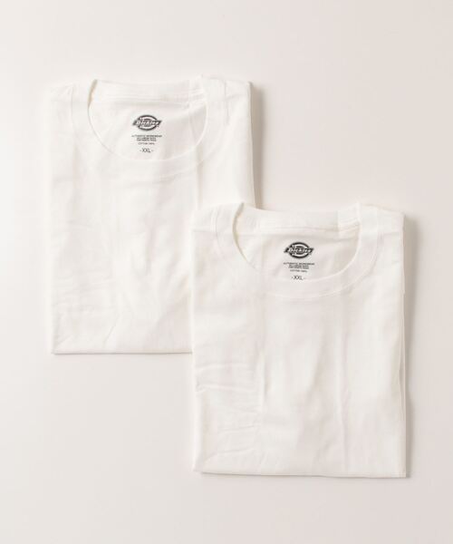 Dickies(ディッキーズ)の「DICKIES 2P クルーネックパックTEE(Tシャツ/カットソー・メンズ・グレー/ブラック/ホワイト・XXL/XL/L/M/S)」の13枚目の写真