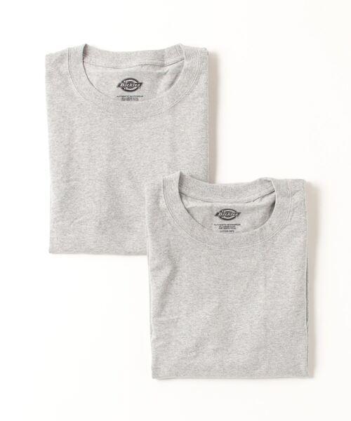 Dickies(ディッキーズ)の「DICKIES 2P クルーネックパックTEE(Tシャツ/カットソー・メンズ・グレー/ブラック/ホワイト・XXL/XL/L/M/S)」の14枚目の写真