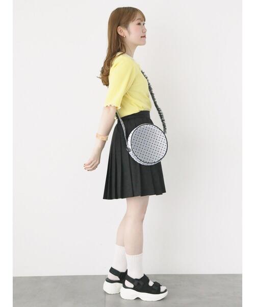 ehka sopo（エヘカソポ）の「リボントリムカットソー（Tシャツ/カットソー・レディース・ブラック/サックスブルー/オフホワイト/イエロー・F）」の7枚目の写真