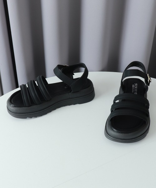 Miniministore(ミニミニストア)の「厚底サンダル スポーツサンダル 韓国風(サンダル・レディース・ブラック/アイボリー/カーキ・23.5cm/23.0cm/22.5cm/25.0cm/24.5cm/24.0cm)」の17枚目の写真
