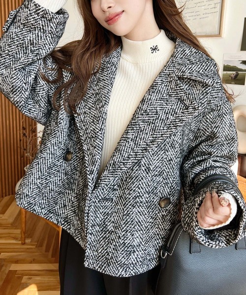 バーバリー ピーコート ヘリンボーン メガチェック ベルト ファー 2way バーバリー ピーコート ヘリンボーン メガチェック ベルト ファー 2way