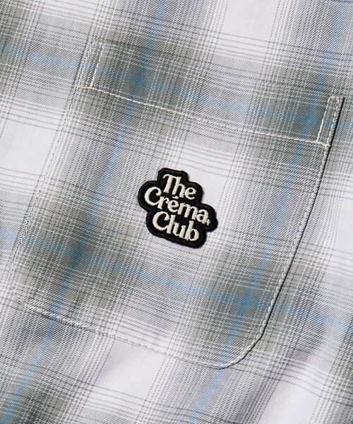 FREAK'S STORE（フリークスストア）の「The Crema Club/ザ クレマ クラブ 【別注】 オンブレ チェック シャツ（シャツ/ブラウス・メンズ・ブラック/オフホワイト・MEDIUM/LARGE）」の5枚目の写真
