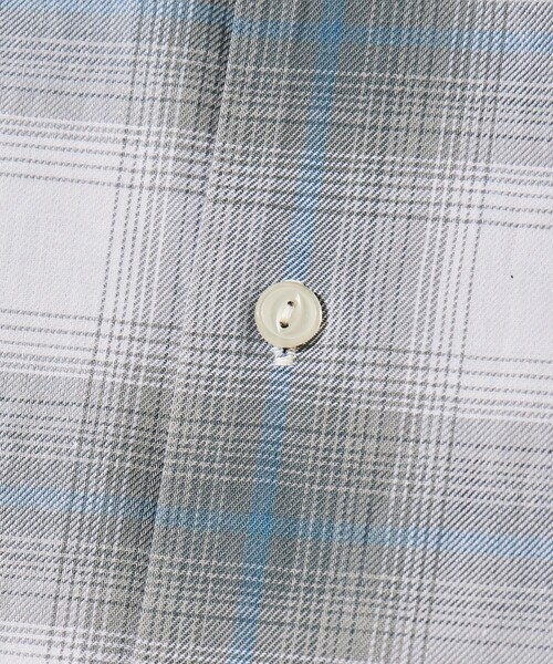 FREAK'S STORE（フリークスストア）の「The Crema Club/ザ クレマ クラブ 【別注】 オンブレ チェック シャツ（シャツ/ブラウス・メンズ・ブラック/オフホワイト・MEDIUM/LARGE）」の9枚目の写真