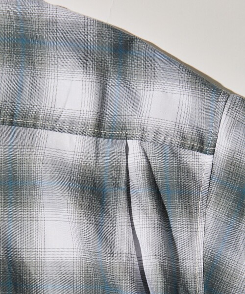 FREAK'S STORE（フリークスストア）の「The Crema Club/ザ クレマ クラブ 【別注】 オンブレ チェック シャツ（シャツ/ブラウス・メンズ・ブラック/オフホワイト・MEDIUM/LARGE）」の13枚目の写真