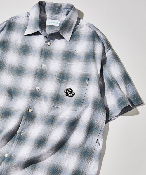 FREAK'S STORE（フリークスストア）の「The Crema Club/ザ クレマ クラブ 【別注】 オンブレ チェック シャツ（シャツ/ブラウス・メンズ・ブラック/オフホワイト・MEDIUM/LARGE）」の15枚目の写真