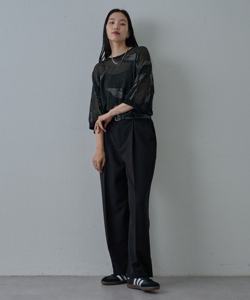 COLONY 2139（コロニートゥーワンスリーナイン）の「透かし編み柄ニットプルオーバー（ニット/セーター・メンズ・ブルー/ブラック・MEDIUM/LARGE）」の14枚目の写真