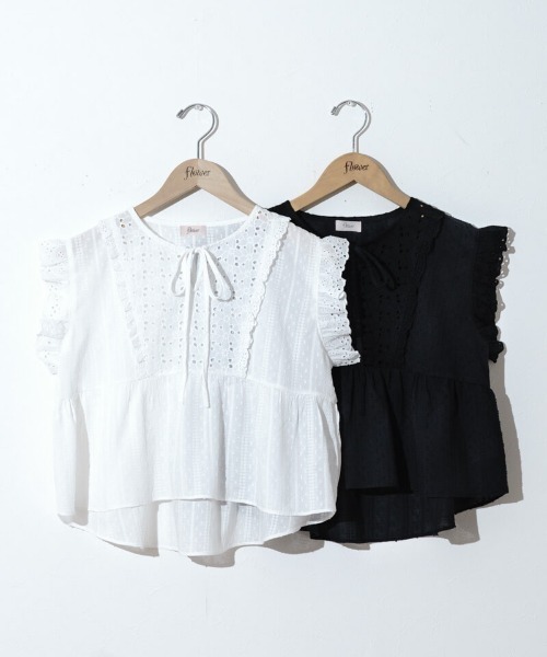 cotton frill top～ｺｯﾄﾝﾌﾘﾙﾄｯﾌﾟ | flower／フラワー公式通販