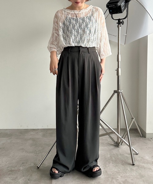 apres jour mignon(アプレジュールミニョン)の「レースBIGT【ZOZOTOWN限定アイテム】(Tシャツ/カットソー・レディース・レッド/ブラック/オフホワイト・X-LARGE/フリー)」の21枚目の写真
