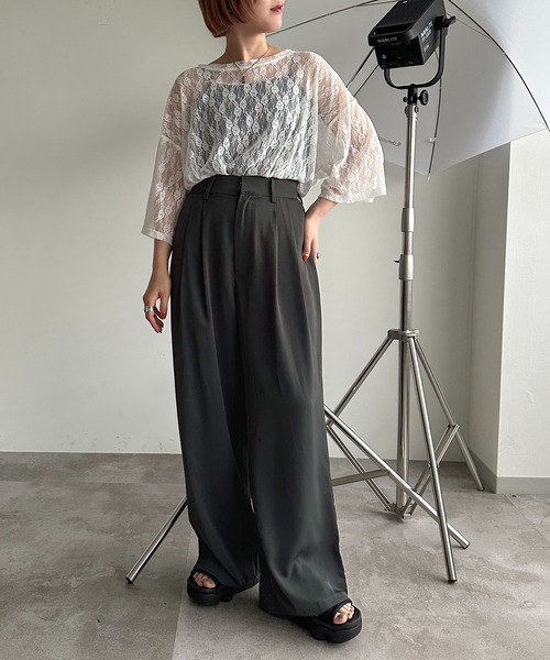 apres jour mignon(アプレジュールミニョン)の「レースBIGT【ZOZOTOWN限定アイテム】(Tシャツ/カットソー・レディース・レッド/ブラック/オフホワイト・X-LARGE/フリー)」の20枚目の写真