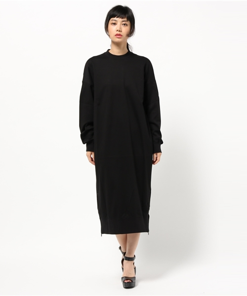 JOHN LAWRENCE SULLIVAN（ジョンローレンスサリバン）の「LONG PULLOVER DRESS（ワンピース・レディース・グレー/ネイビー/ホワイト/ブラック・ONE SIZE）」の9枚目の写真