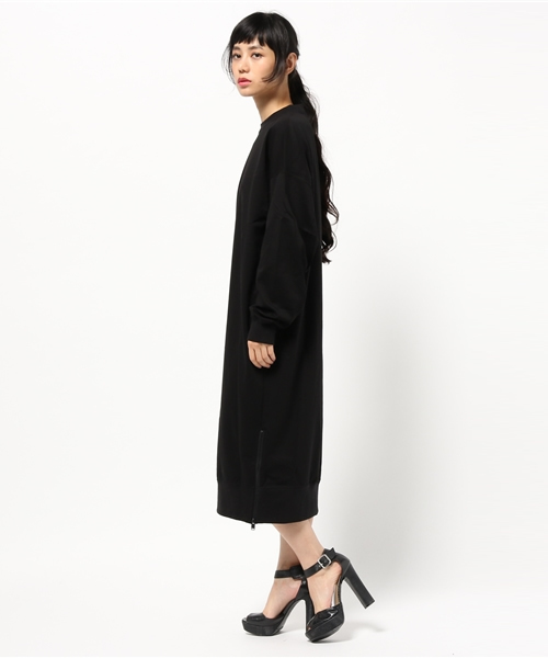 JOHN LAWRENCE SULLIVAN（ジョンローレンスサリバン）の「LONG PULLOVER DRESS（ワンピース・レディース・グレー/ネイビー/ホワイト/ブラック・ONE SIZE）」の10枚目の写真